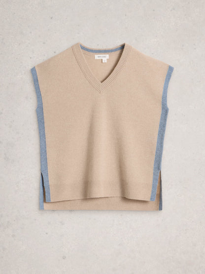 CASHMERE V NECK TANK
