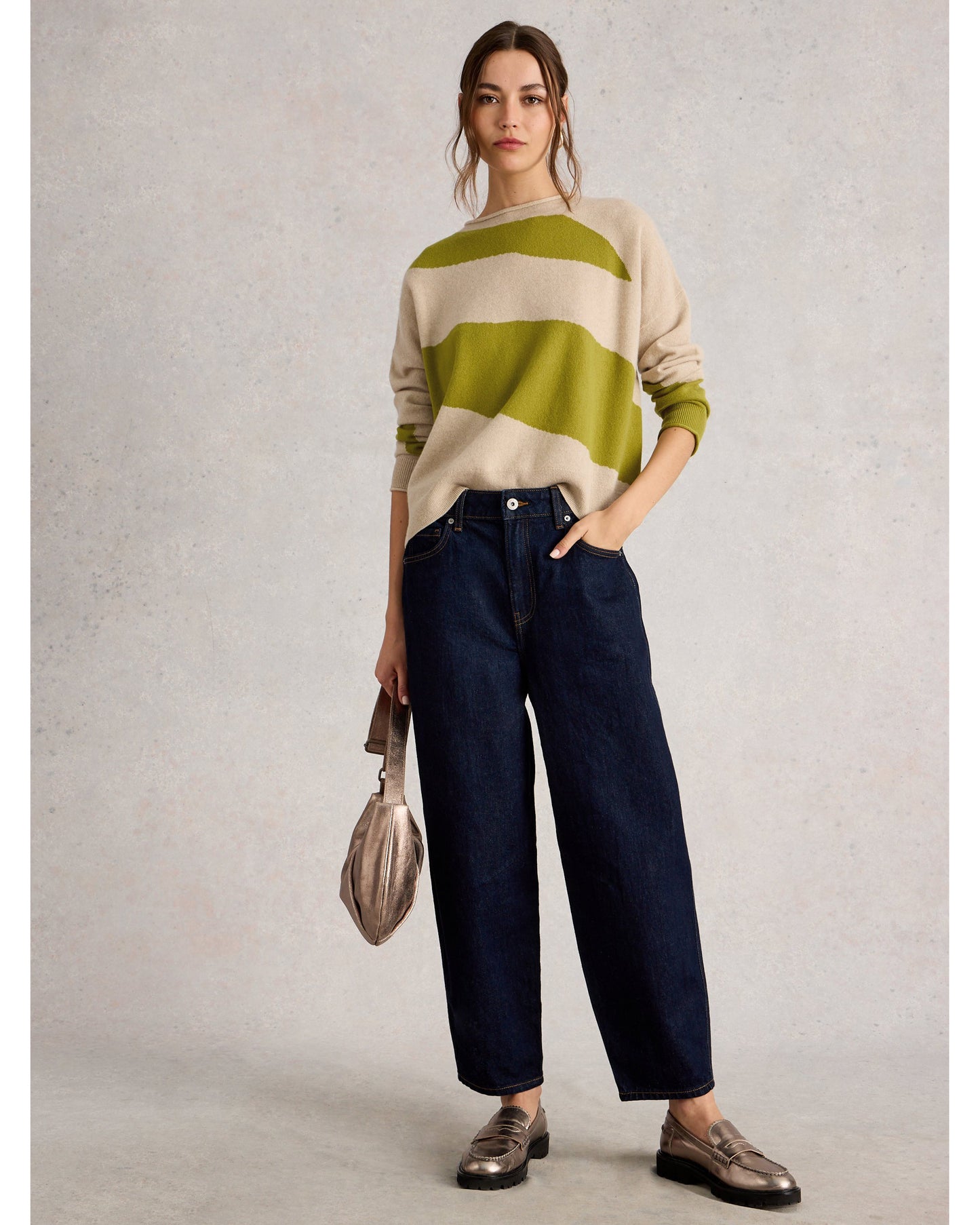 KITTY ABSTRACT CASHMERE JUMPER