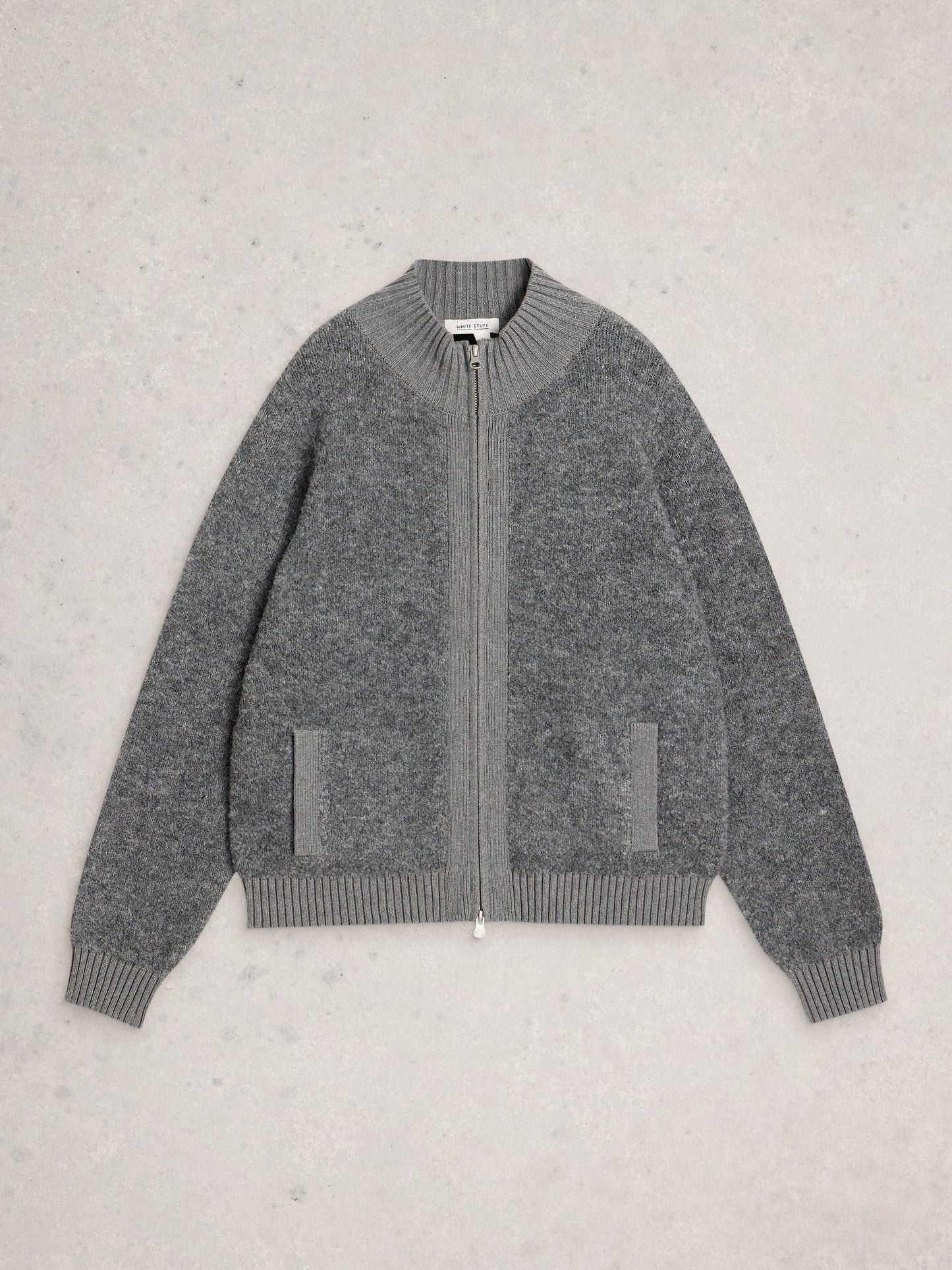 BOBBY BOUCLE ZIP CARDI