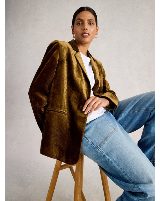 Evelyn Velvet Blazer