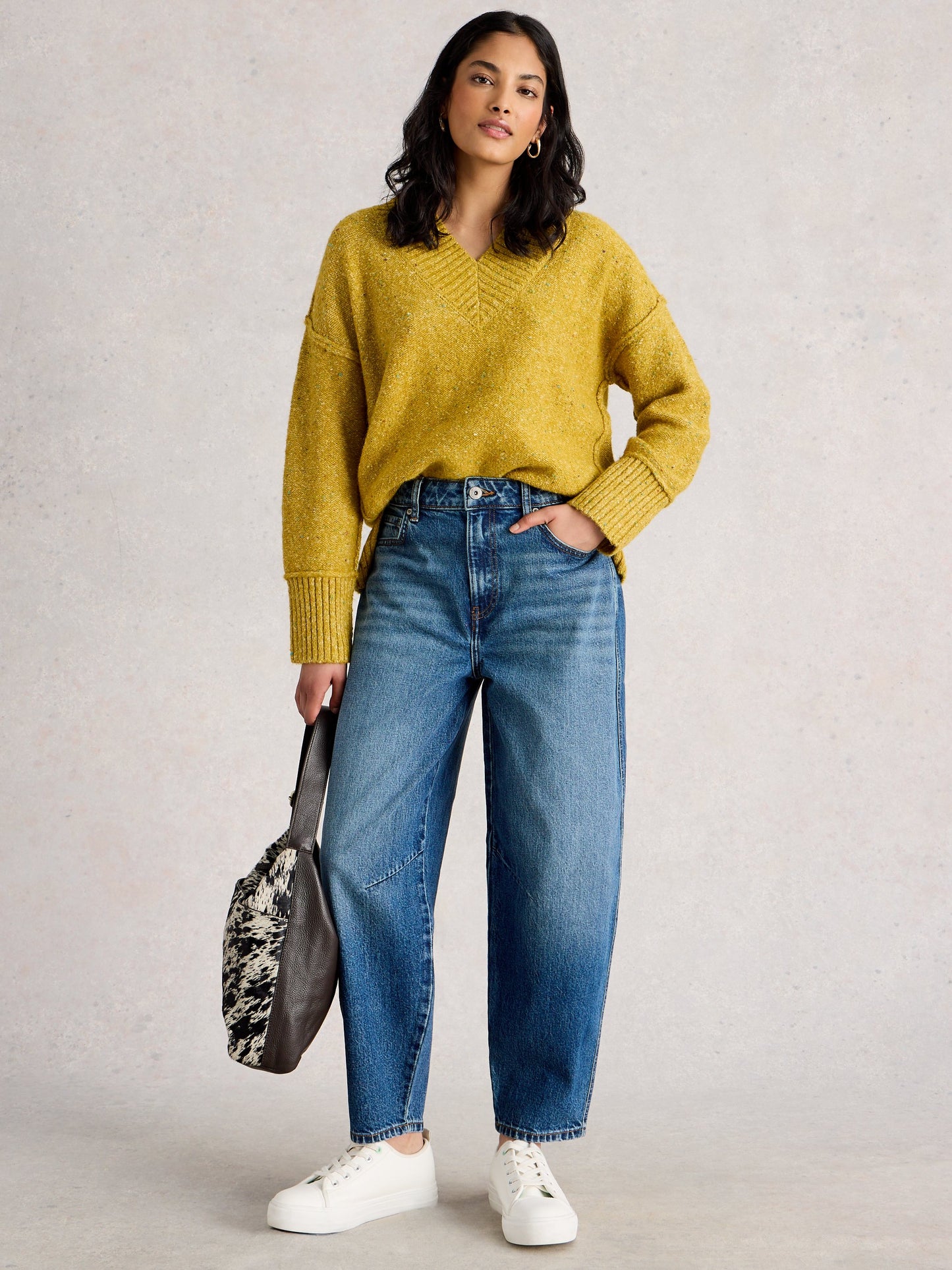 Aubrey Barrel Leg Jean