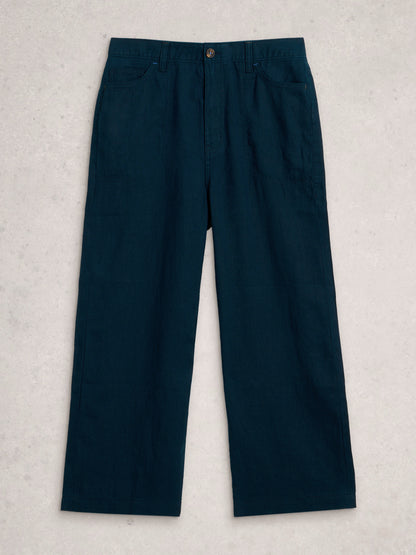 Tia Linen Wide Leg Crop