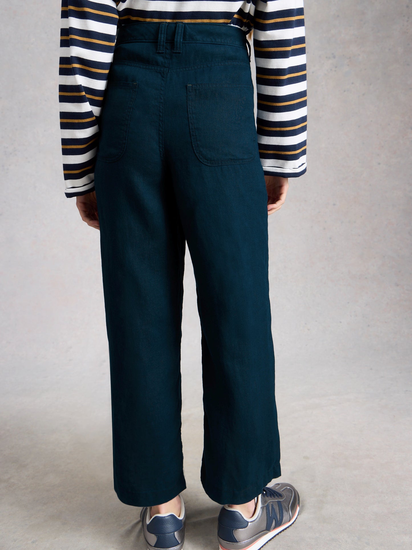 Tia Linen Wide Leg Crop