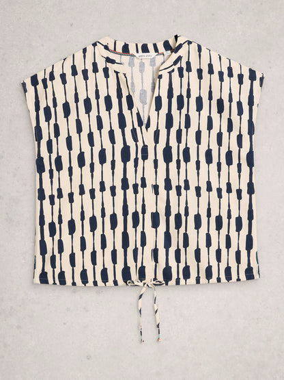Nicole Linen Blend Top