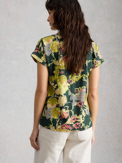 Nelly Notch Neck Tee