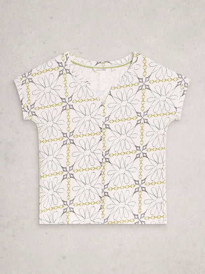 Nelly Notch Neck Tee