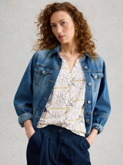 Nelly Notch Neck Tee