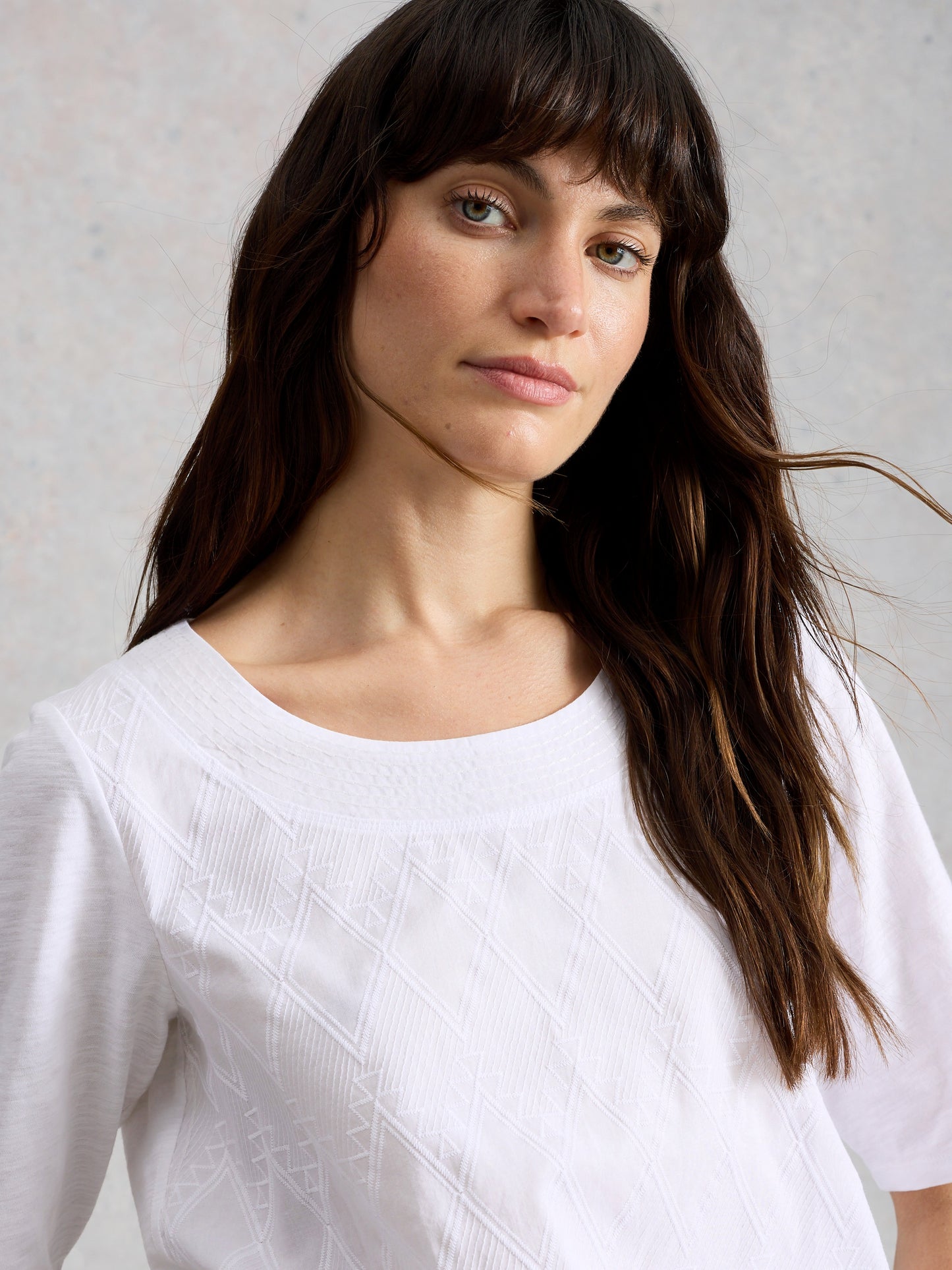 Weaver Broderie Tee