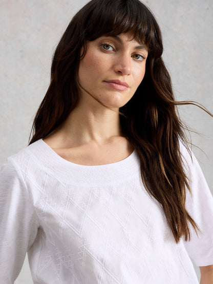 Weaver Broderie Tee