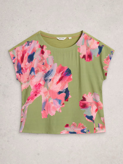 Woven Mix Tee