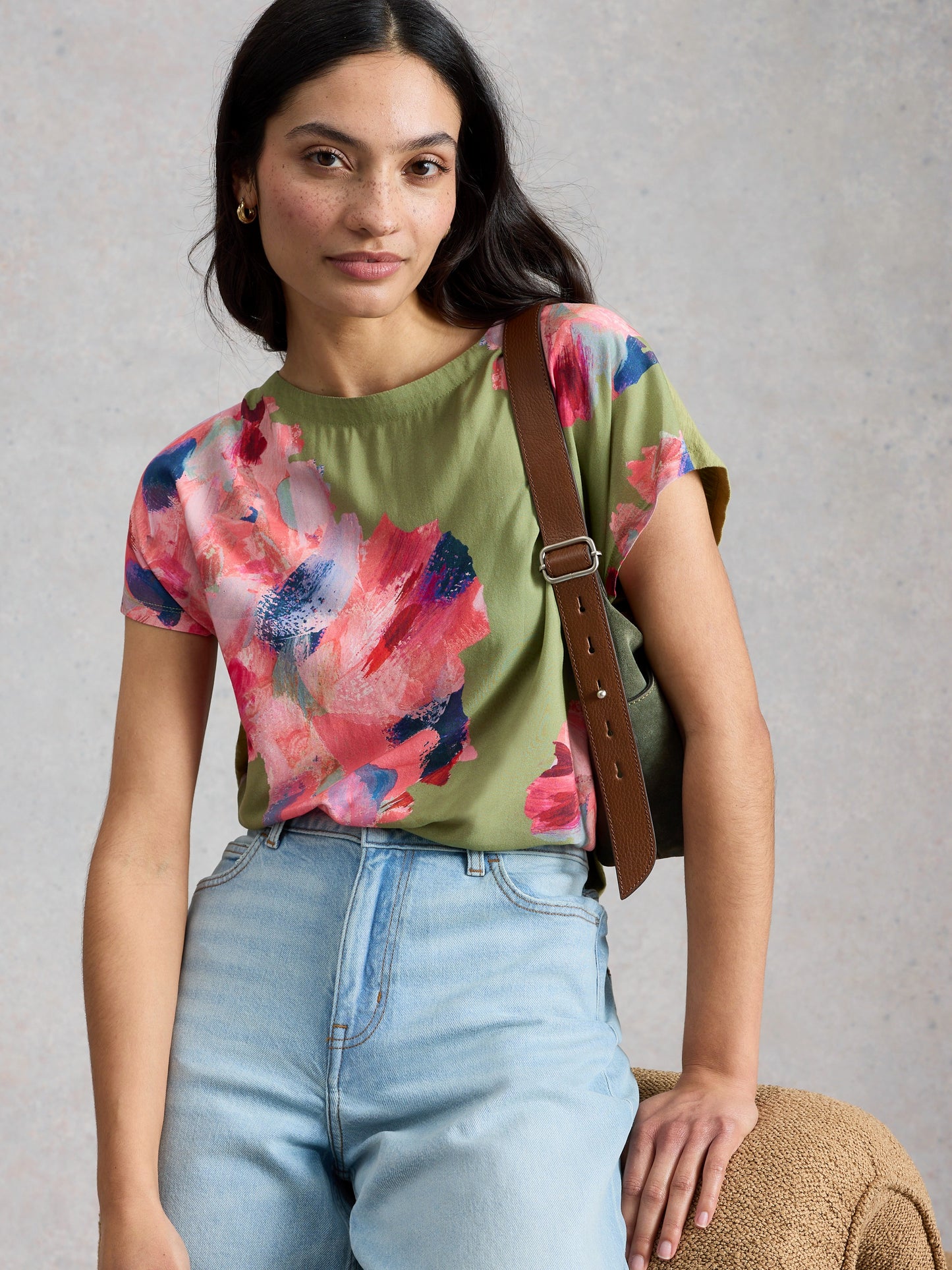 Woven Mix Tee