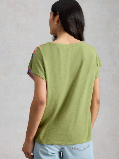 Woven Mix Tee