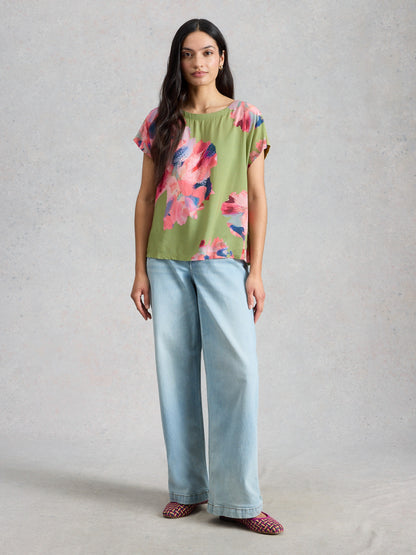 Woven Mix Tee