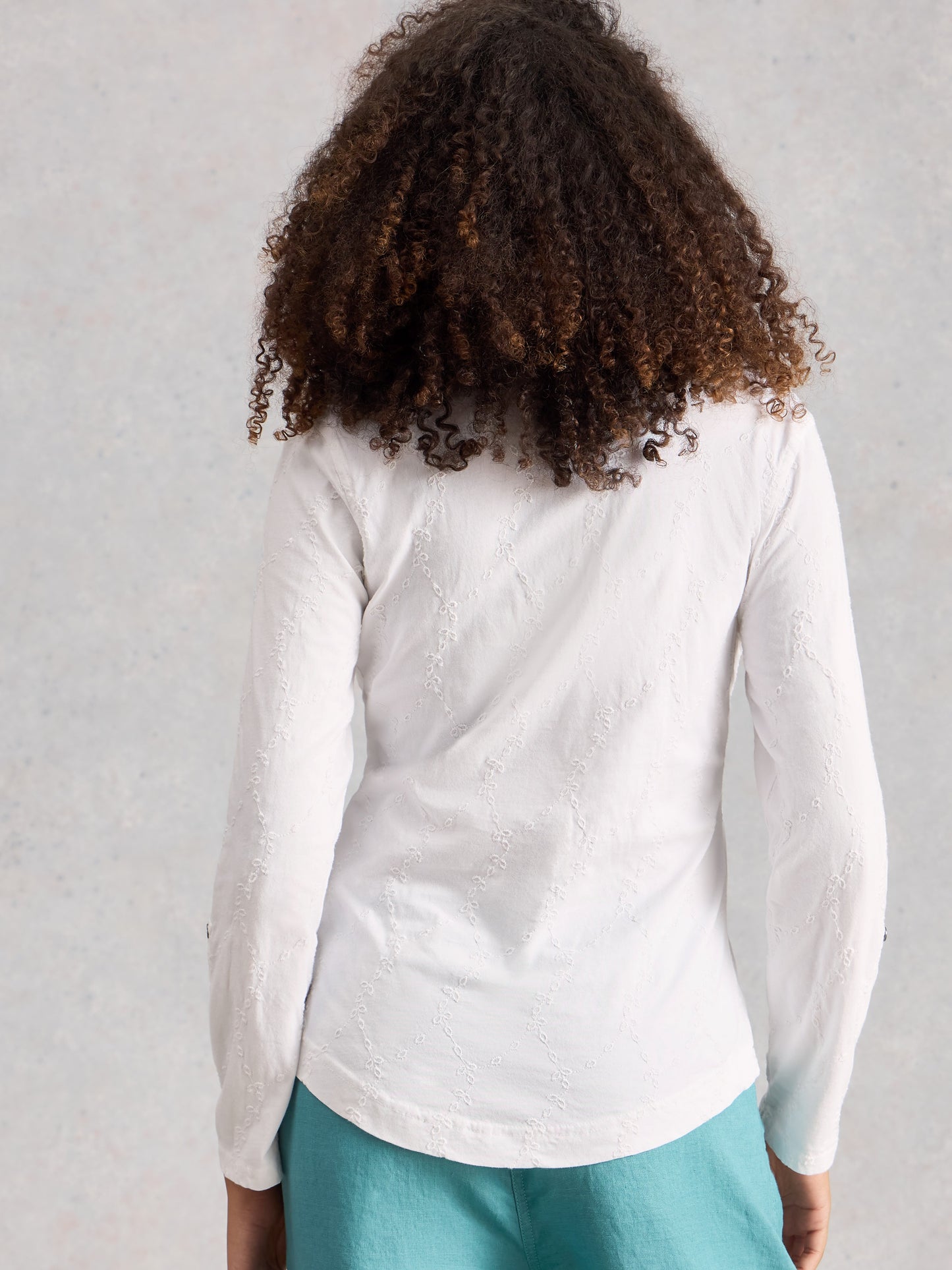 Annie Broderie Jersey Shirt