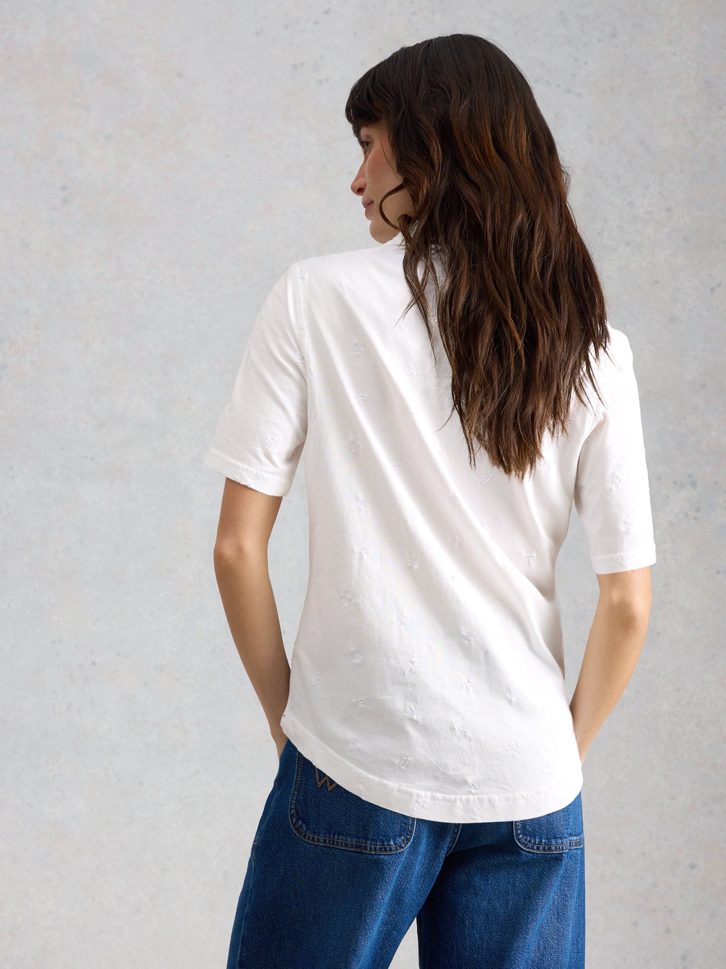 Annie Short Sleeved Embroidered Shirt
