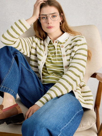 Belle Stripe Cardi