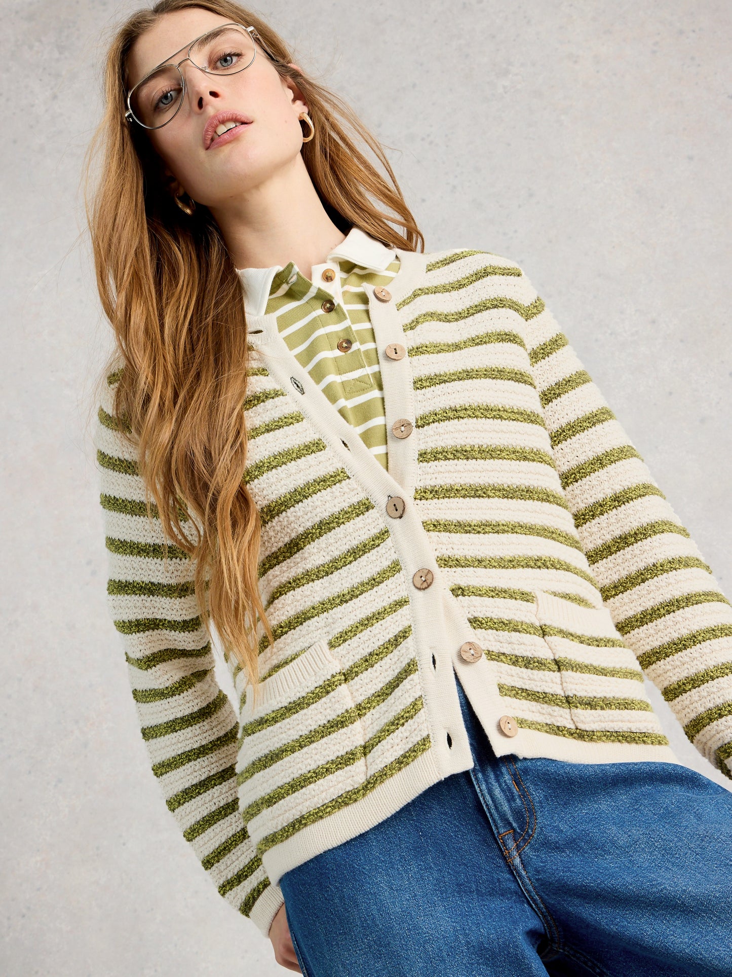 Belle Stripe Cardi