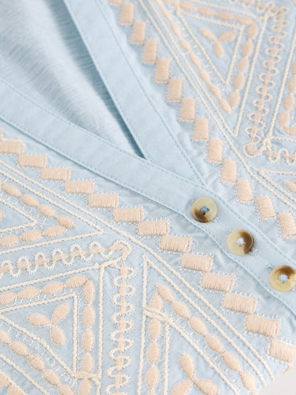 Peony Sleeveless Shirt