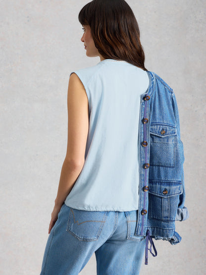 Peony Sleeveless Shirt