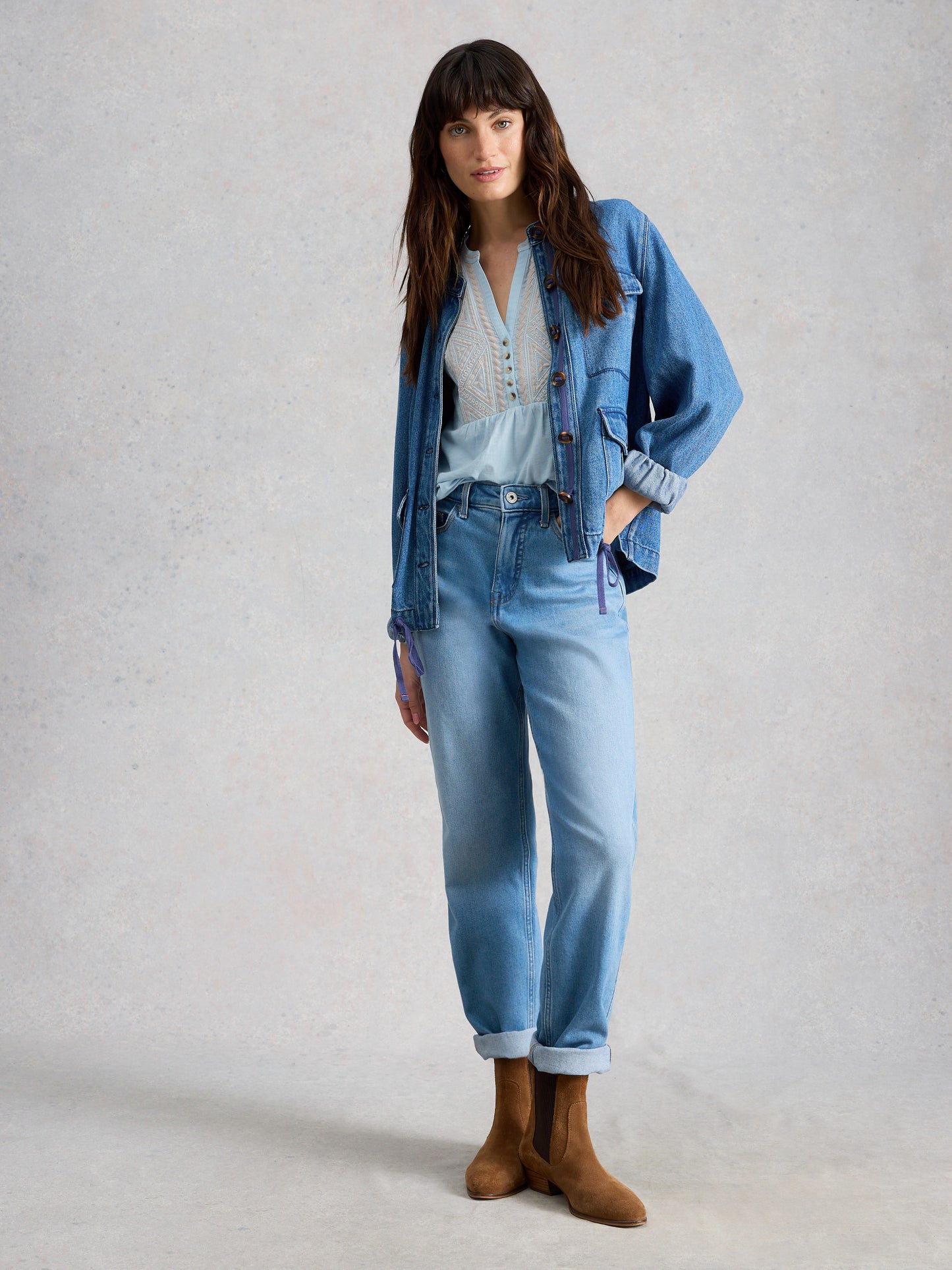 Peony Sleeveless Shirt