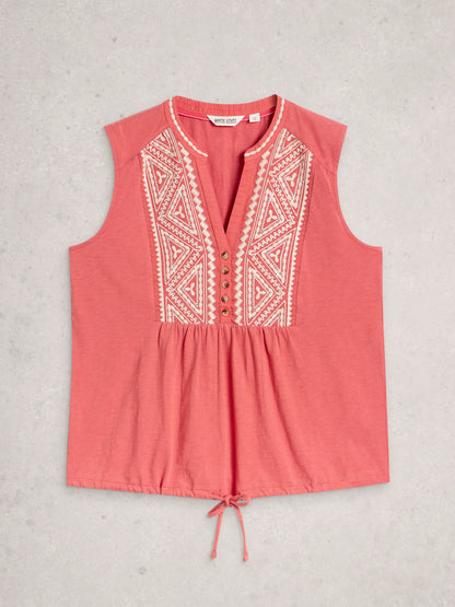Peony Sleeveless Shirt