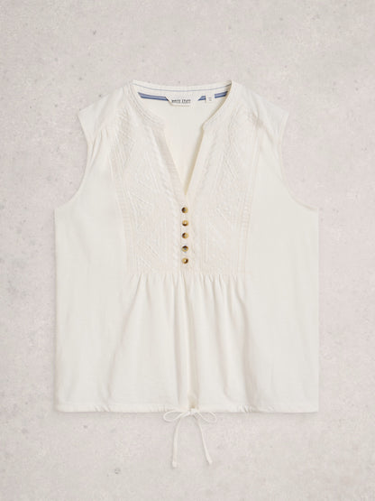 Peony Sleeveless Shirt