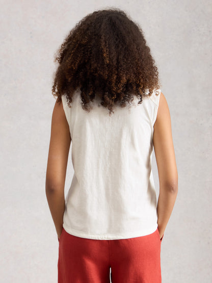 Peony Sleeveless Shirt