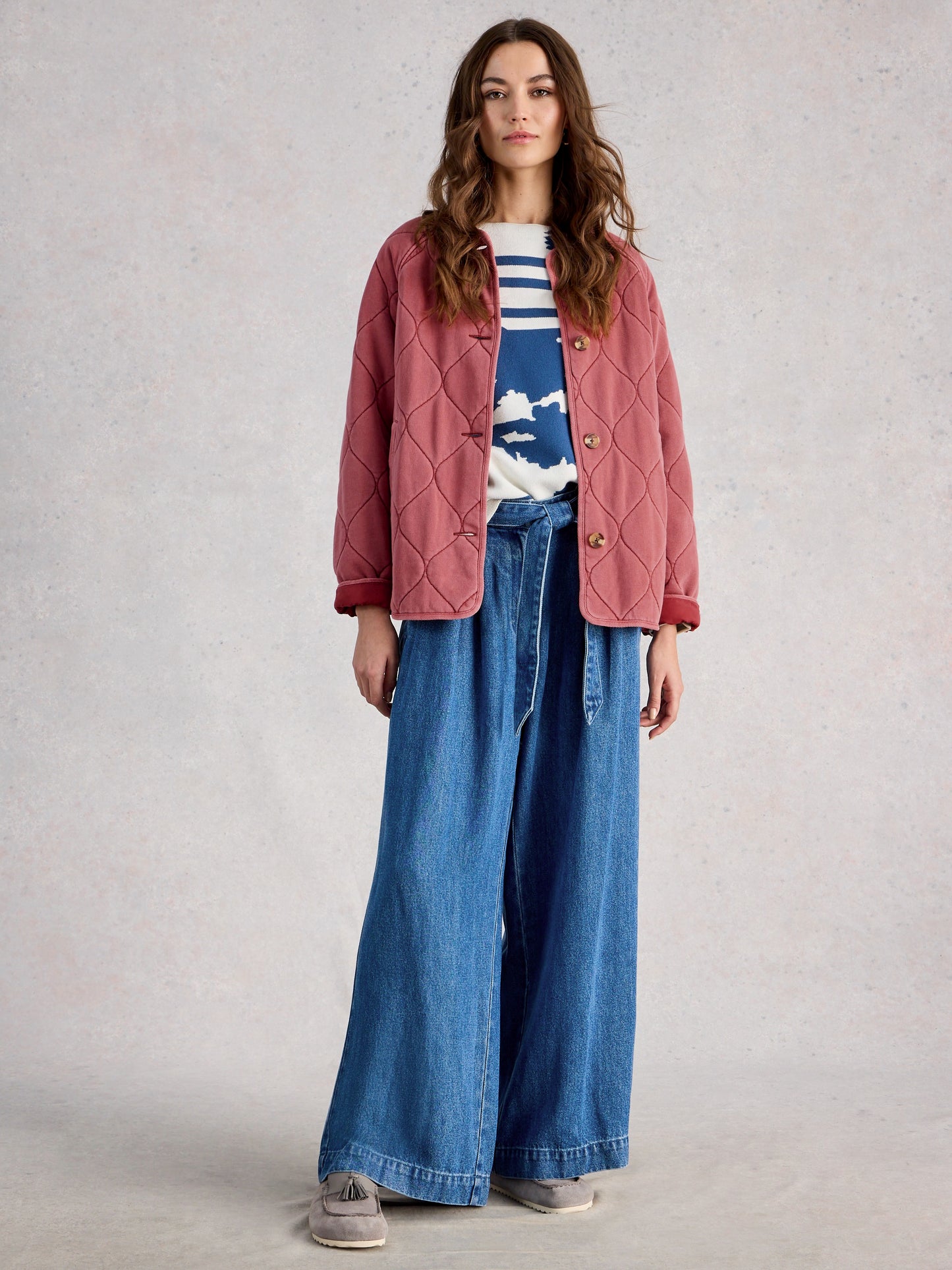 Anya Jersey Quilted Jacket
