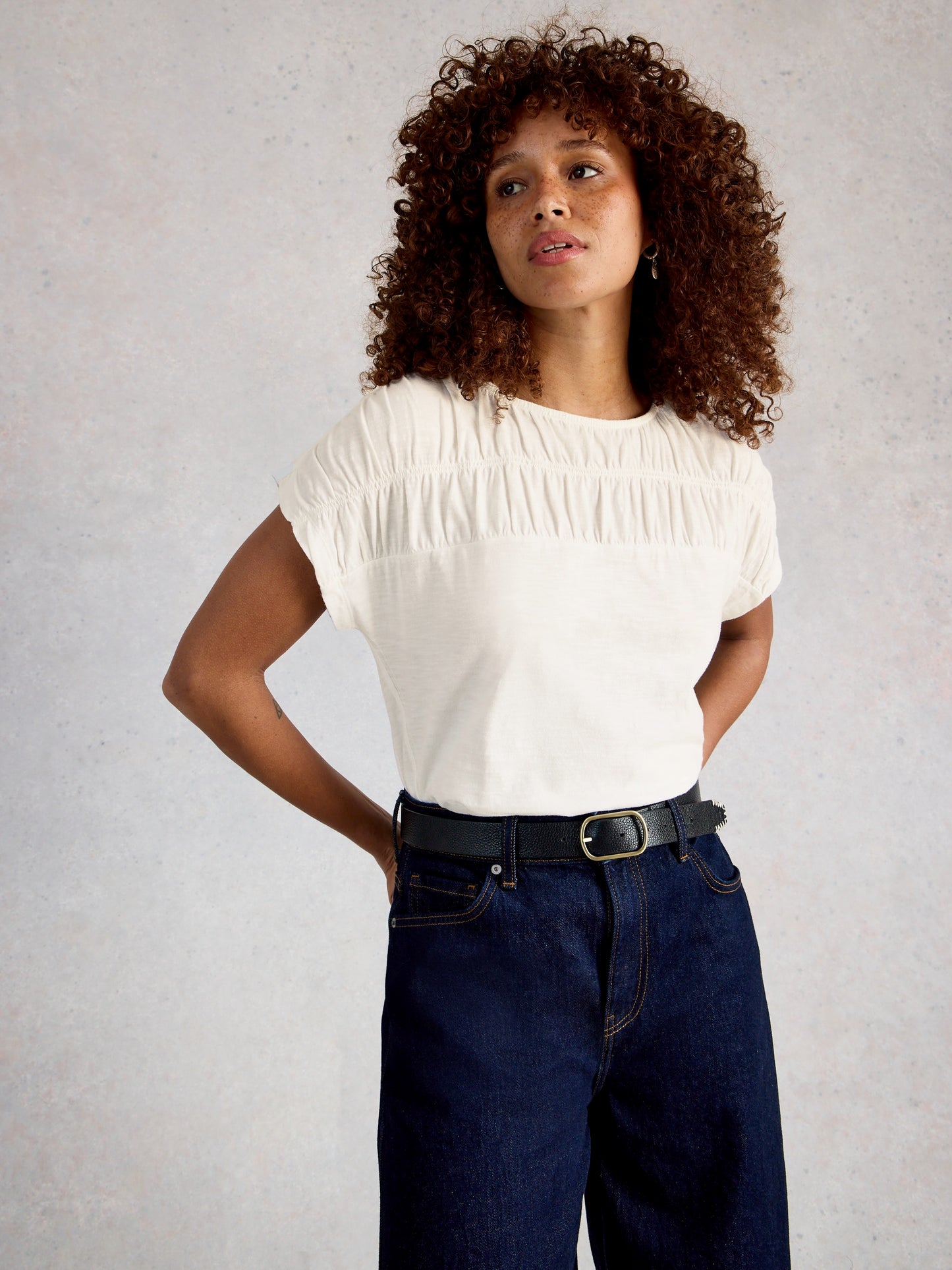Rachel Ruched Tee
