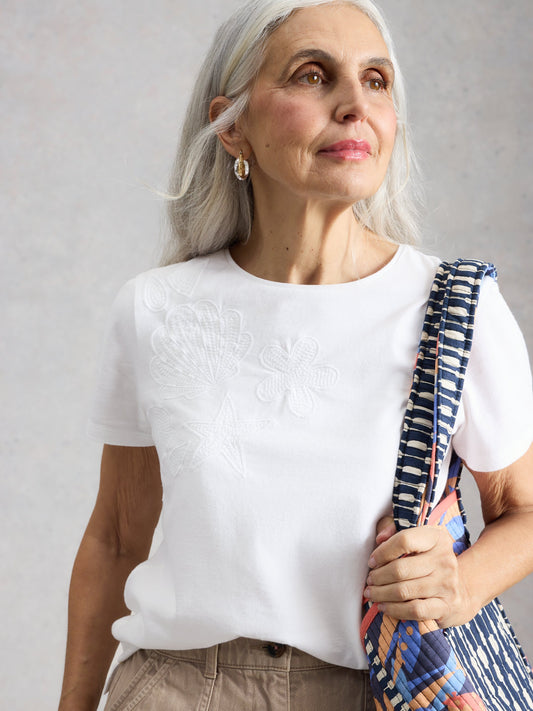 ABBIE EMBROIDERED TEE