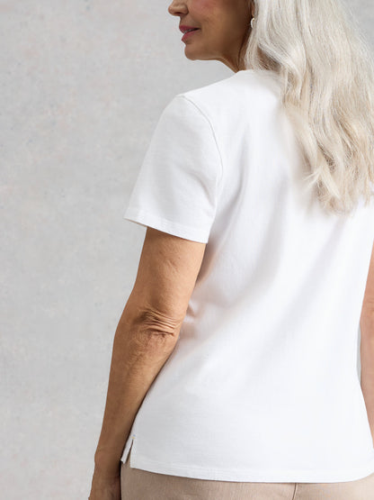 ABBIE EMBROIDERED TEE