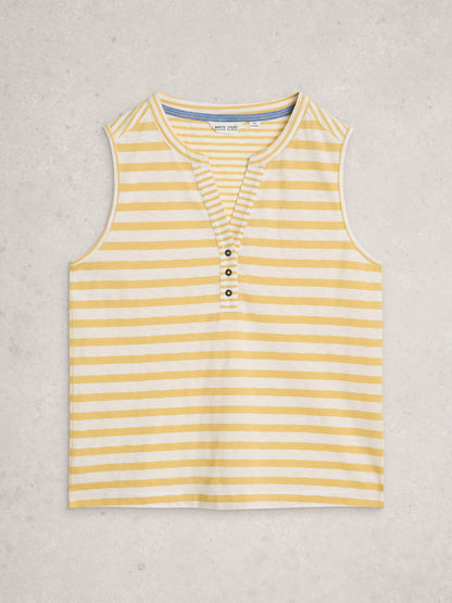 NORA NOTCH STRIPE VEST