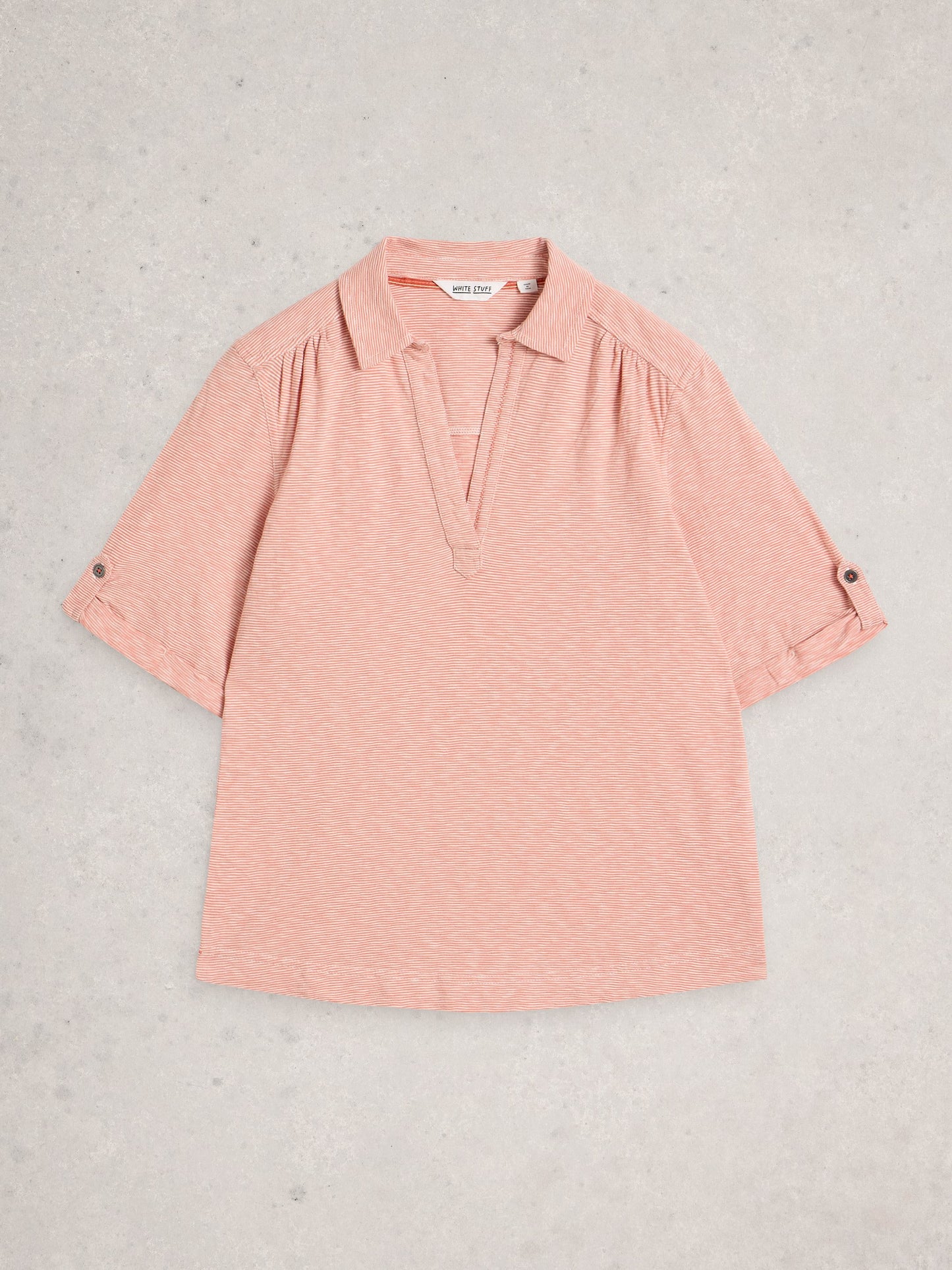 ALLIE SHORT SLEEVE STRIPE SHIRT