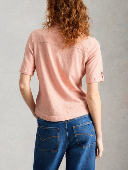 ALLIE SHORT SLEEVE STRIPE SHIRT