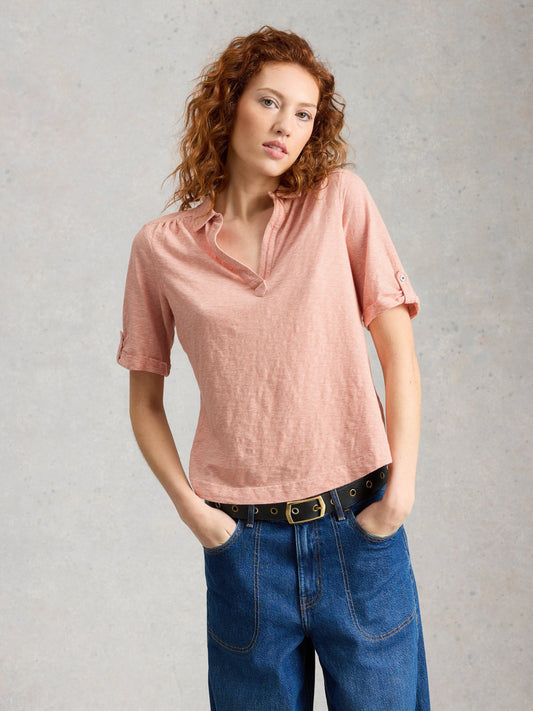 ALLIE SHORT SLEEVE STRIPE SHIRT