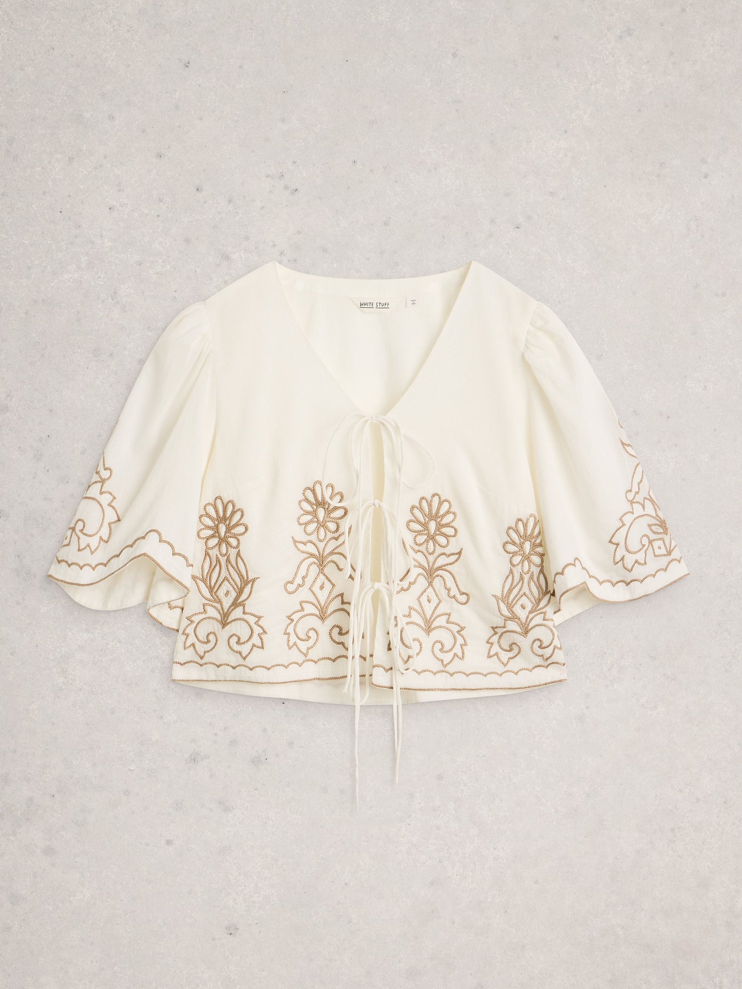 Erin Tie Front Top