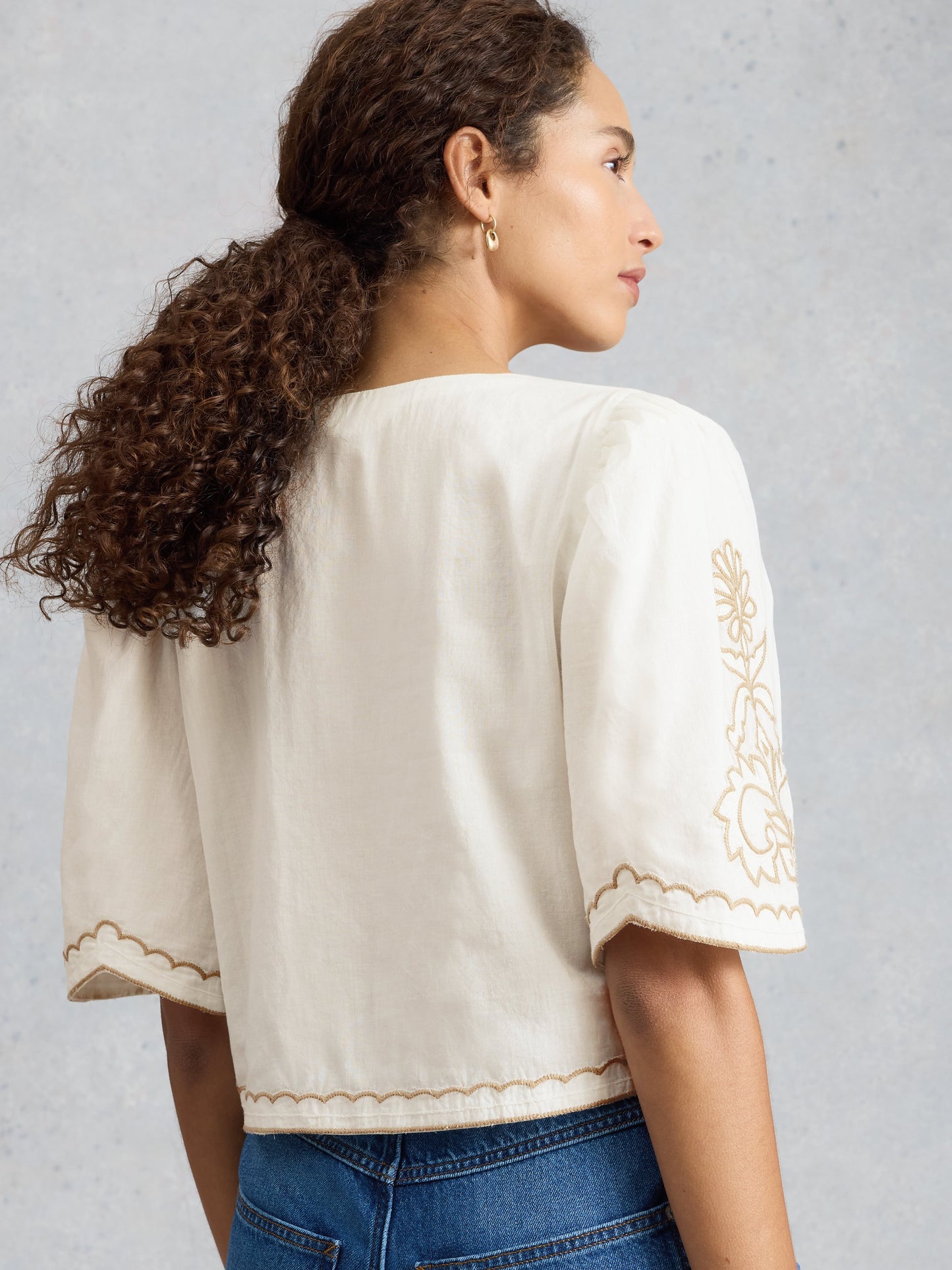 Erin Tie Front Top