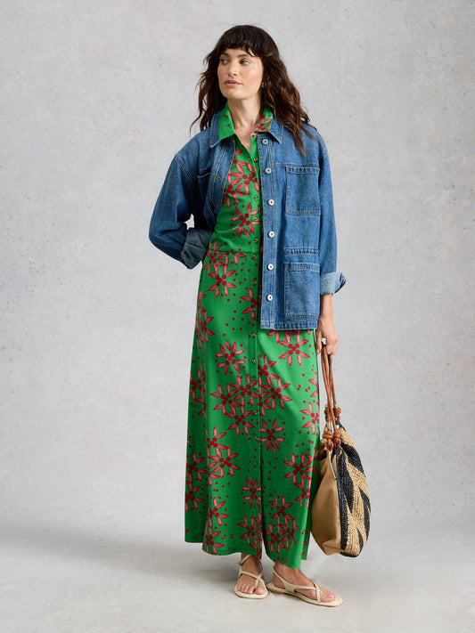 Rua Maxi Jersey Shirt Dress
