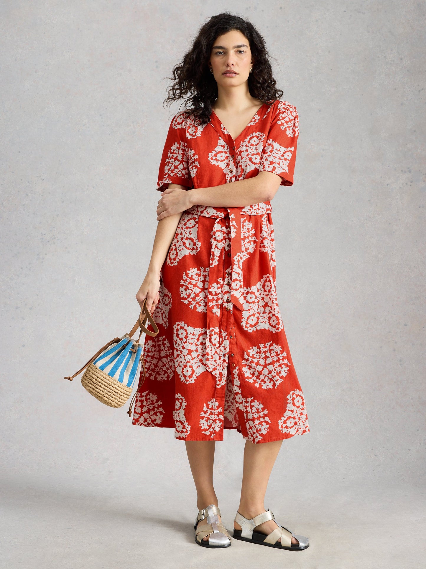 Val Linen Blend Dress