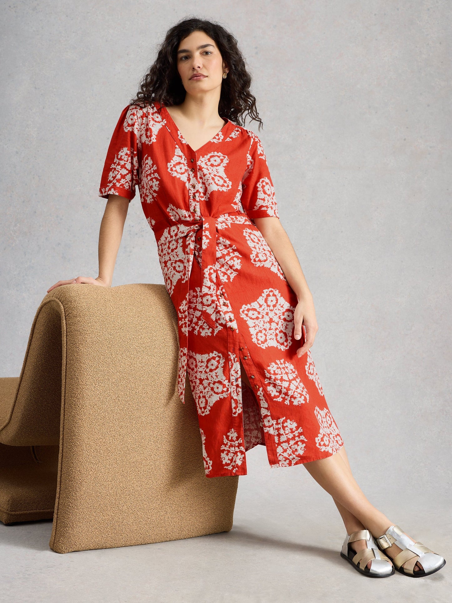 Val Linen Blend Dress