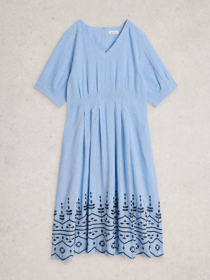Kate Broderie Midi Dress