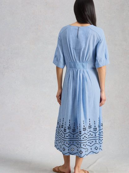 Kate Broderie Midi Dress
