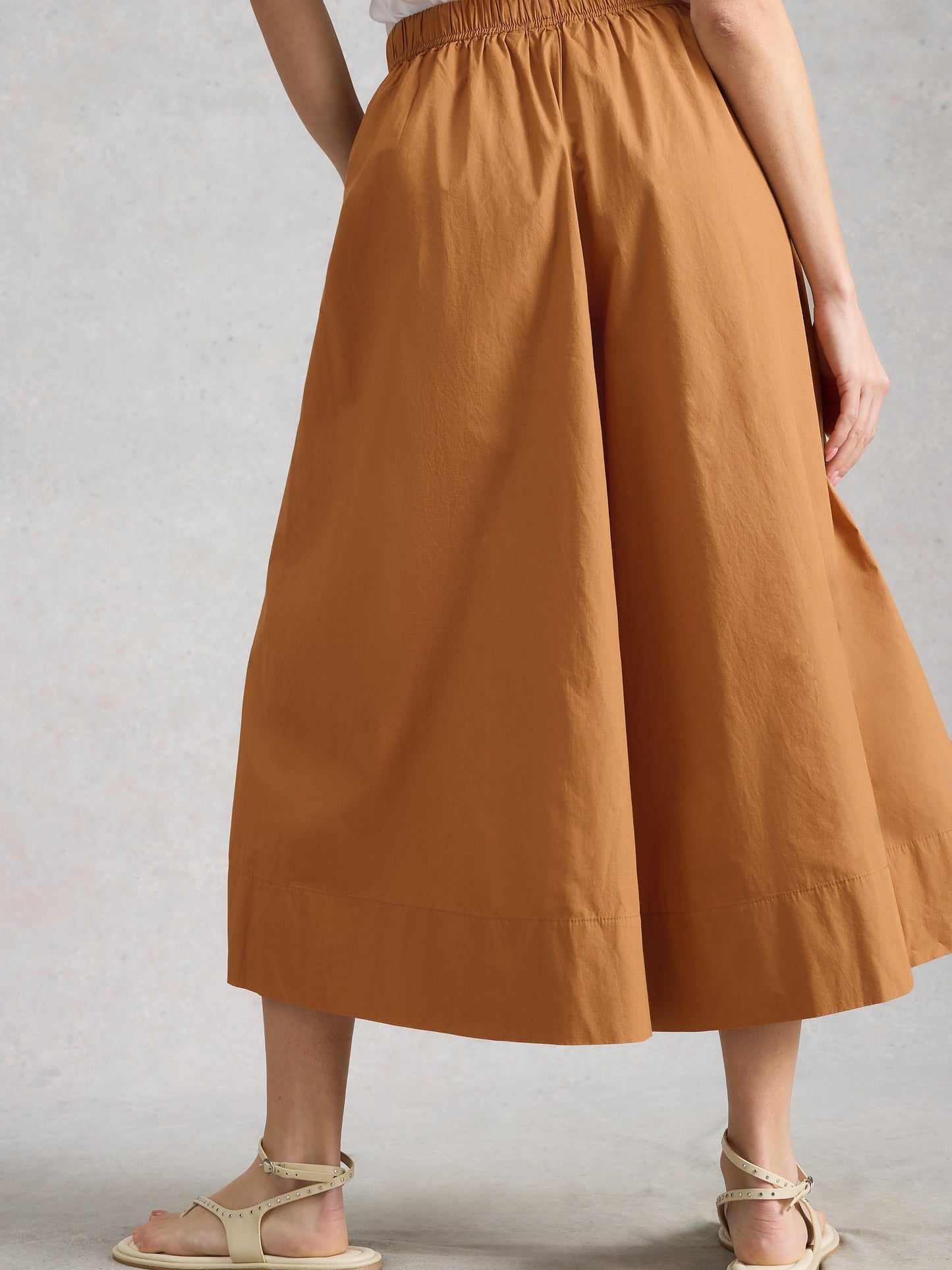 Lauryn Poplin Wide Leg Crop