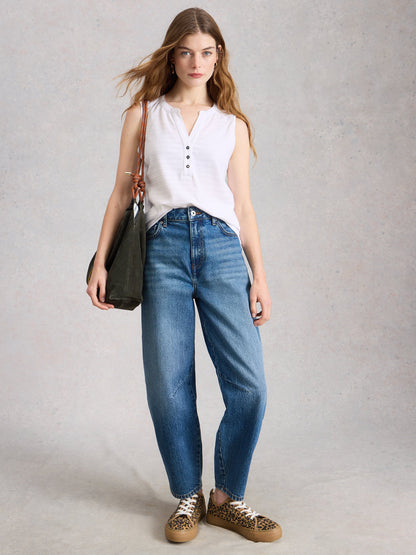 NORA TEXTURE NOTCH VEST