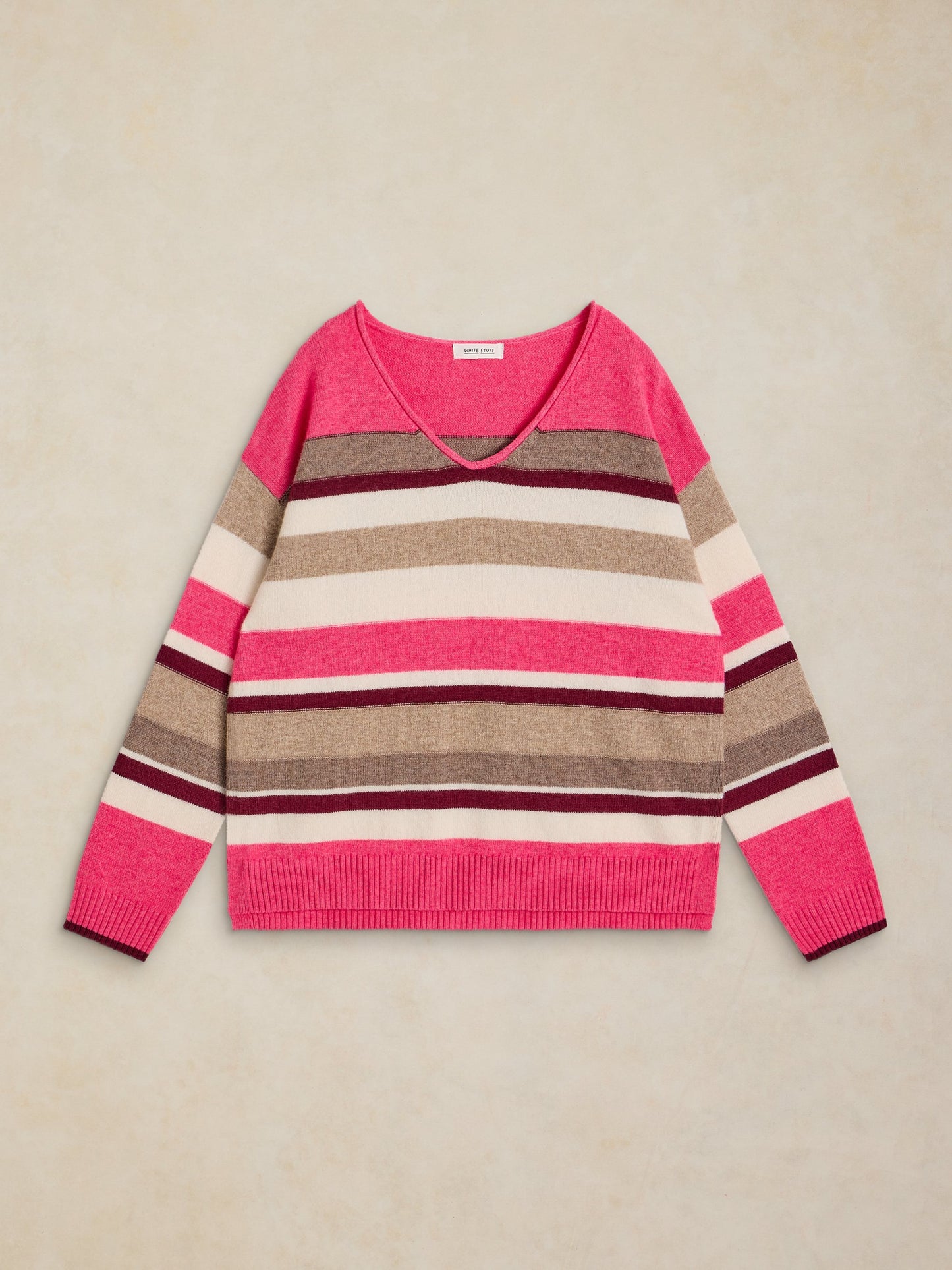 Sansa V Neck Stripe Jumper