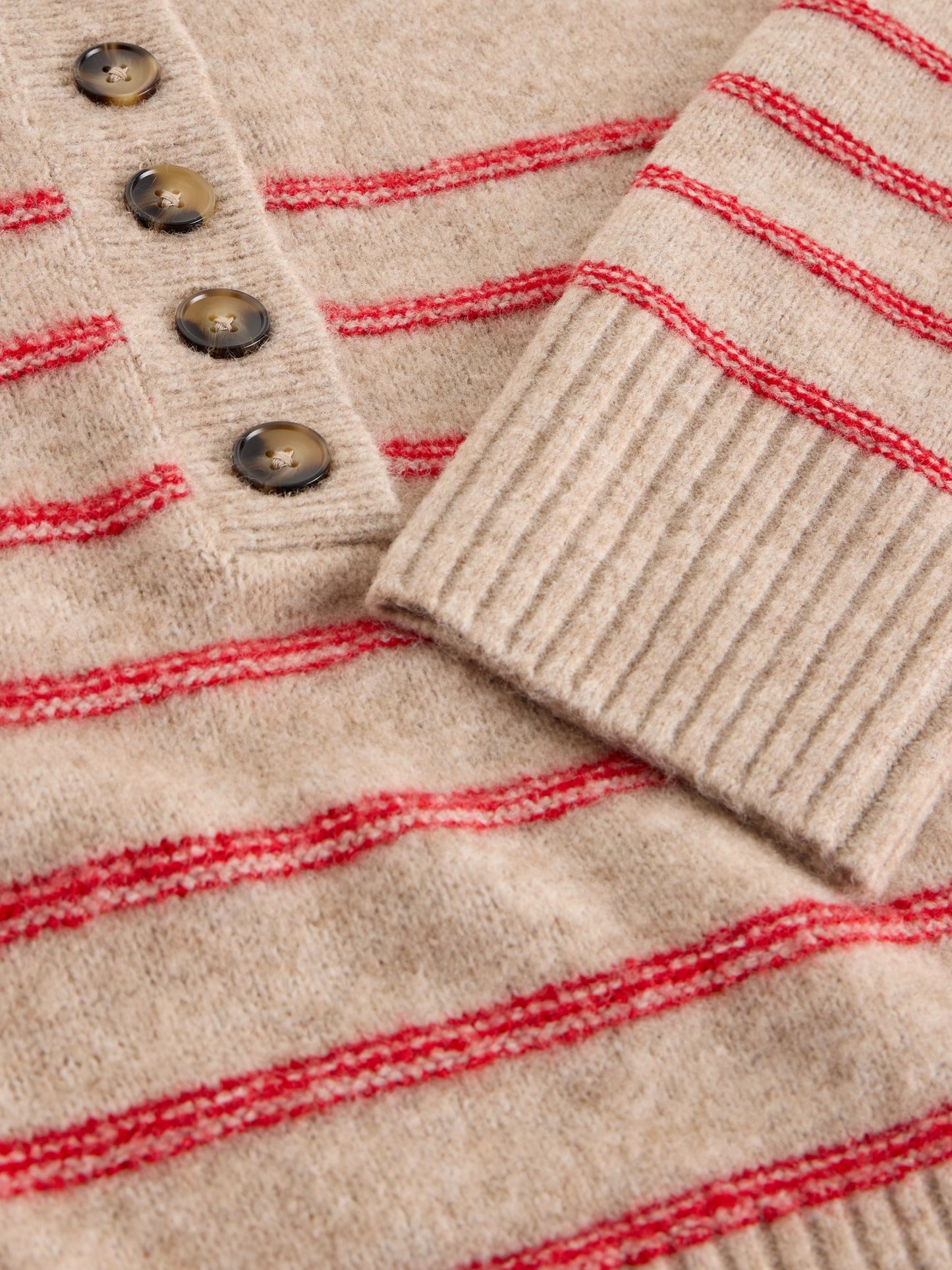 Stripe Henley Jumper