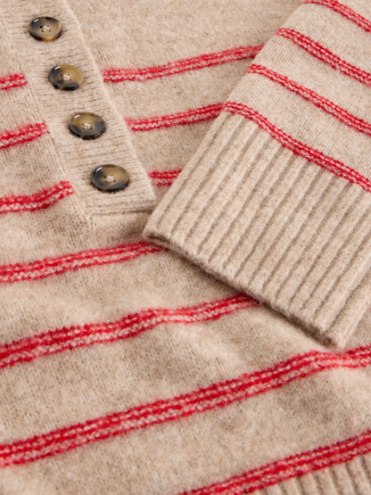Stripe Henley Jumper