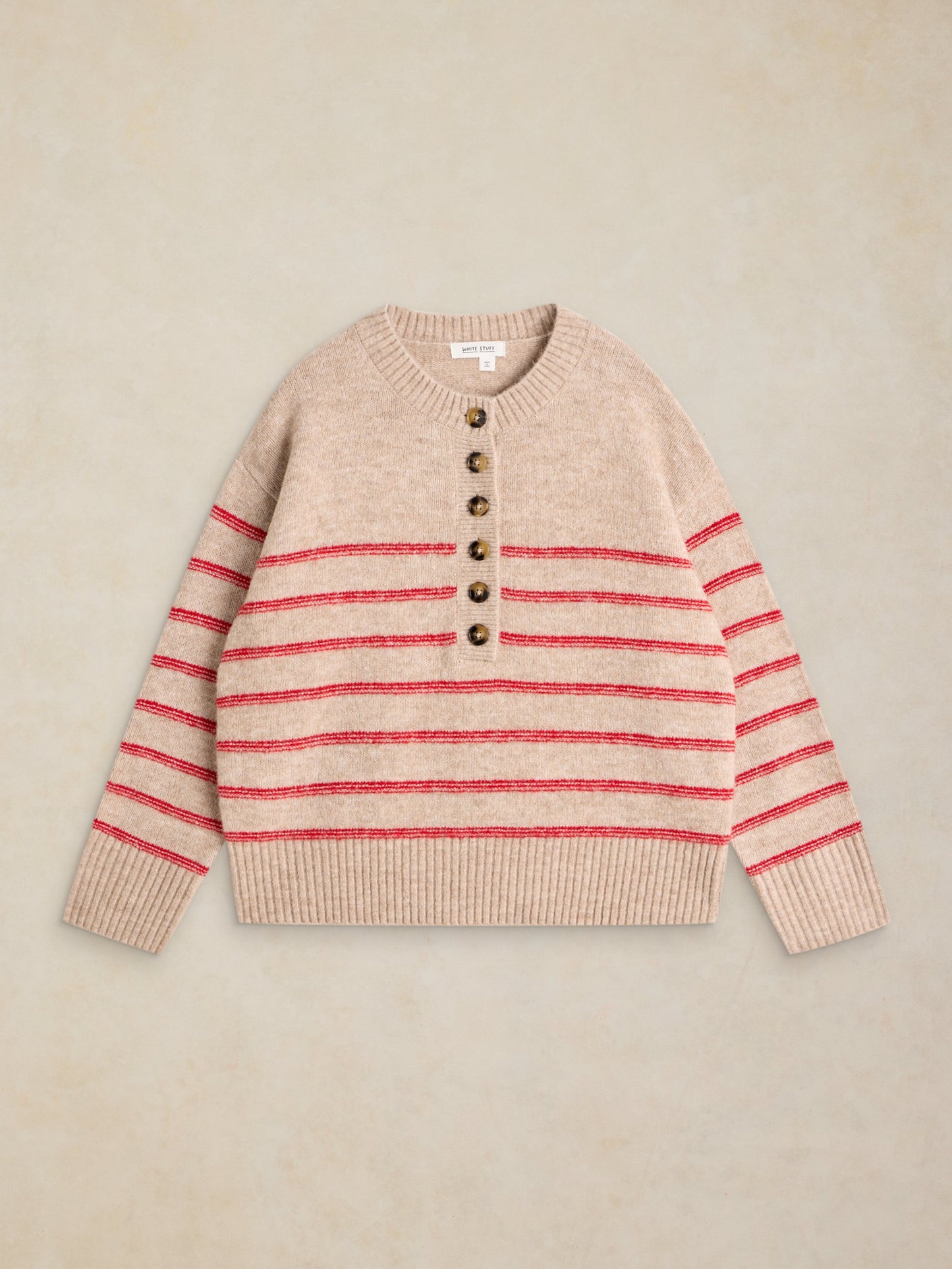 Stripe Henley Jumper