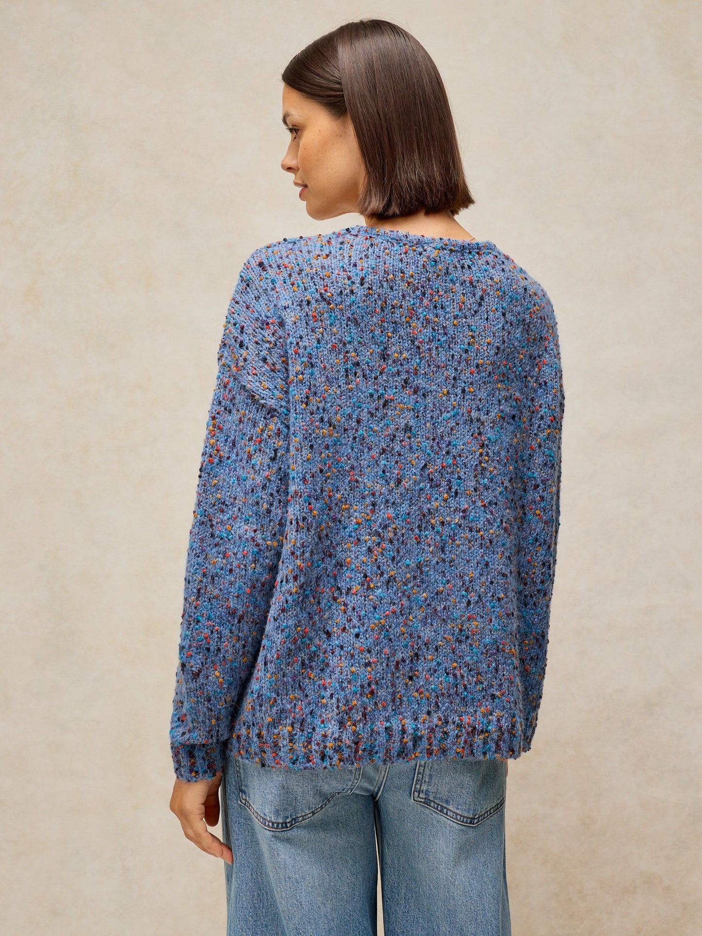 Texture V Neck Jumper