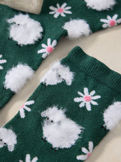 Fluffy Sheep Ankle Sock